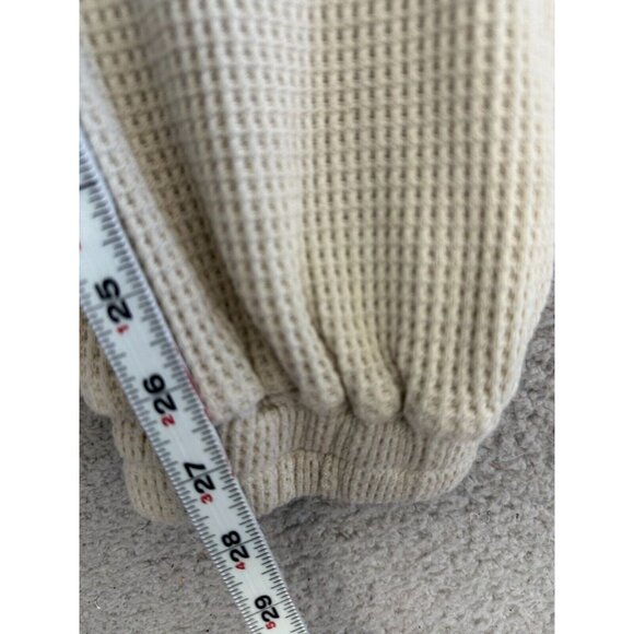 POL Track Suit Hoodie Oversized Waffle Knit Crop Top Hooded Pants - Picture 11 of 16